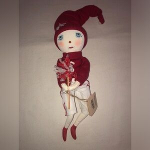 Joe spencer Gathered traditions, Hollis, team, snowman, art doll